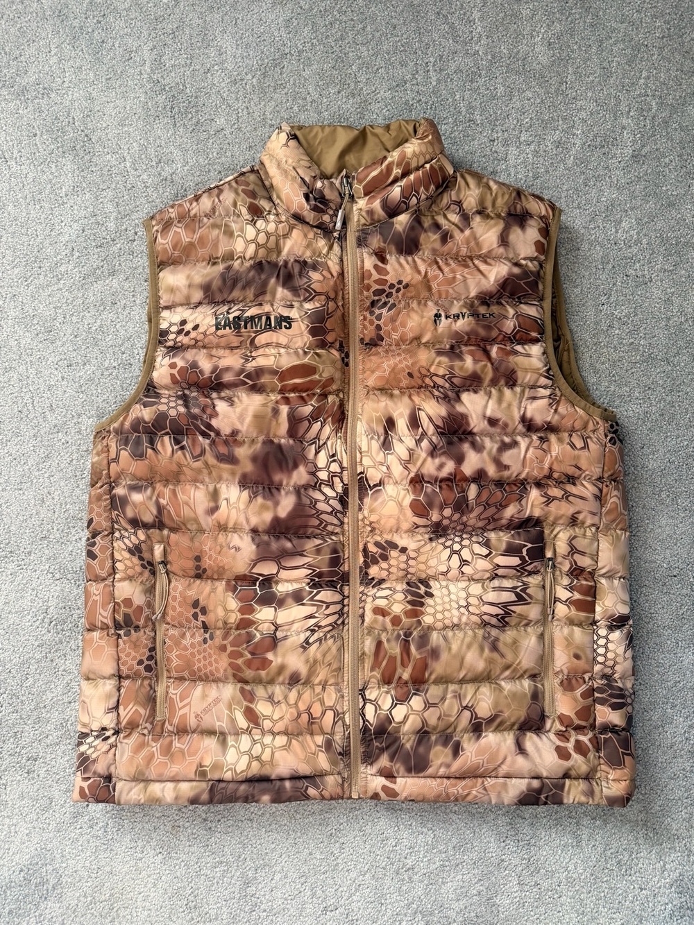 Kryptek Eastmans Highlander Camo Puffer Hunting Vest Men’s XL
